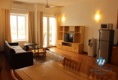 Modern apartment with lake view available for rent in Ba Dinh district, Hanoi